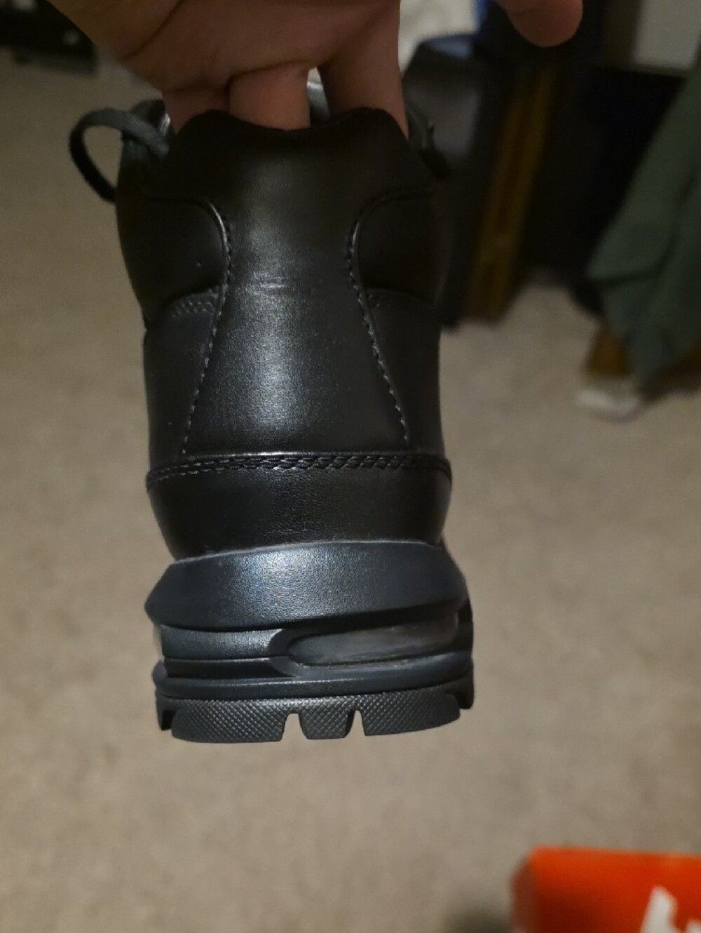 Nike Men’s Black Leather Ankle Boots - Picture 8 of 12